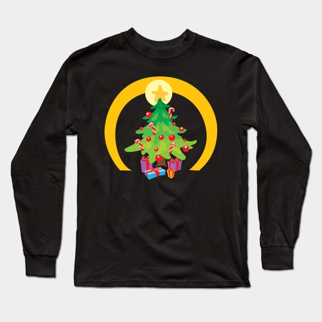 Christmas tree with star topper Long Sleeve T-Shirt by holidaystore